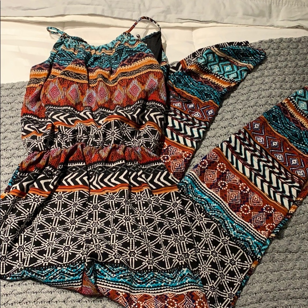 Tribal Print Jumpsuit